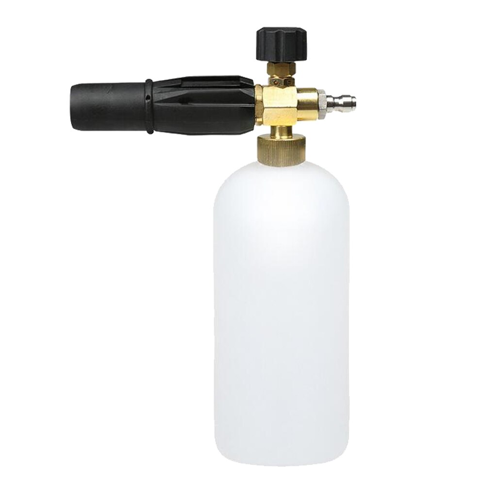 Adjustable Pressure Snow Foam Wash Jet Lance Bottle Car Wash - Black