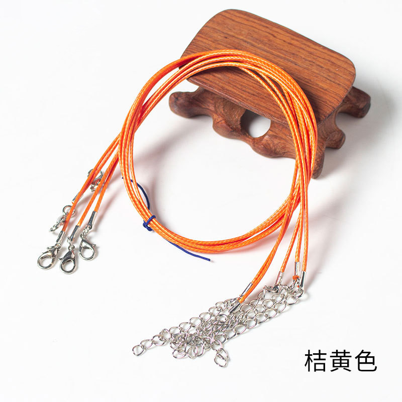10/20/50 Stuks Kleurrijke Leren Koord Touw Verstelbare Ketting Kreeft Gesp Ketting Voor Diy Handgemaakte Hanger Sieraden Maken Accessoire