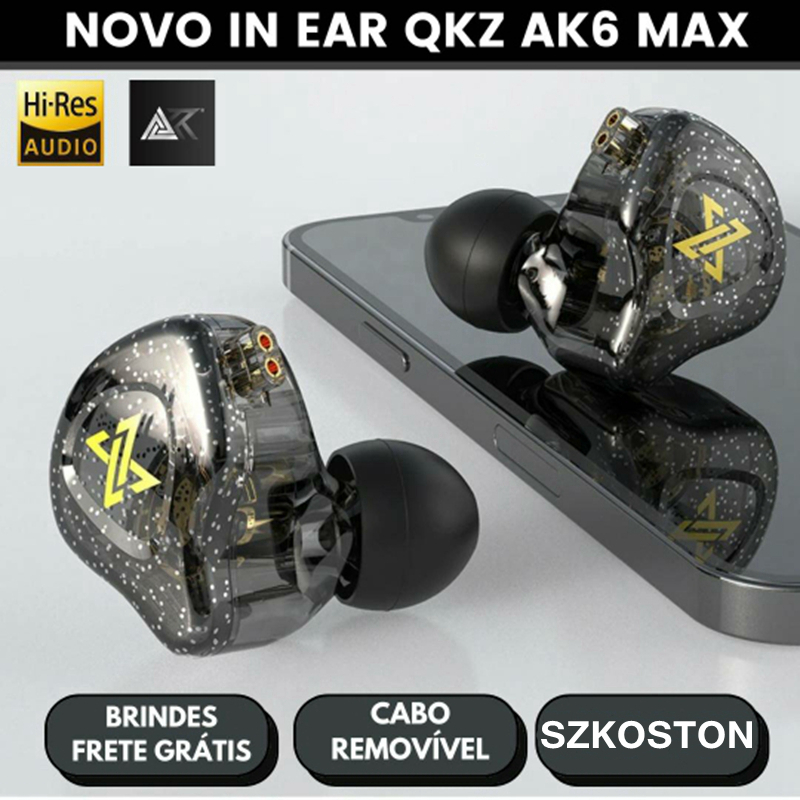 QKZ AK6 MAX miedziany sterownik słuchawki cześć-fi muzyk wymienny kabel przewodowe słuchawki z mikrofonem zestaw słuchawkowy stereofoniczny Gamer fone