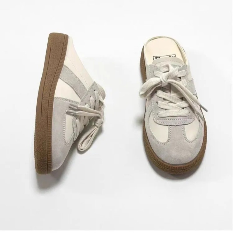 Vrouwen Canvas Muiltjes Schoenen Klassieke Loafers Vrouw Slipper Comfortabele Slip-On Klompen Rond Neus Wandelen Sneakers Lui Vrouwelijk Schoeisel