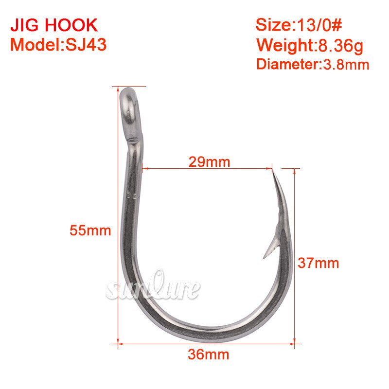 Fishing Hook With big eyes Ring 1-10# High Carbon Steel Barbed Fishhook Jig Hook Carp Fishing Lure Worm Hook: 5pcs size 13