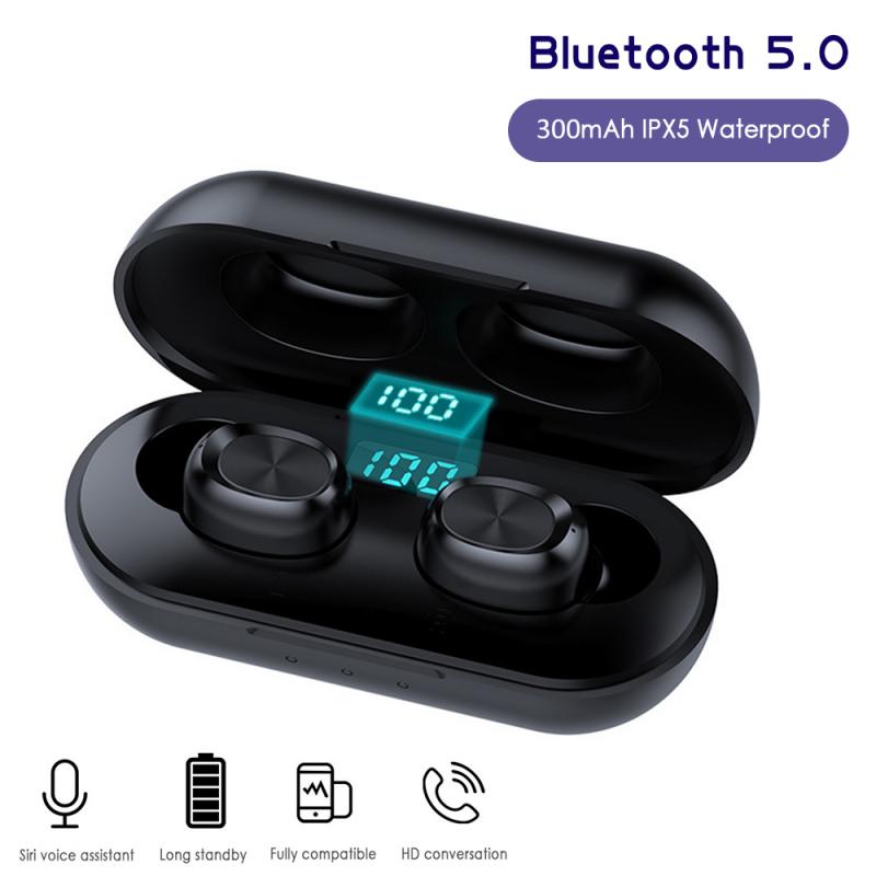 Leve E portátil Bluetooth TWS 5.0 In-Ear Fones De Ouvido Fones de Ouvido Sem Fio Com Microfone Para Xiaomi/Samsung/Huawei telefones