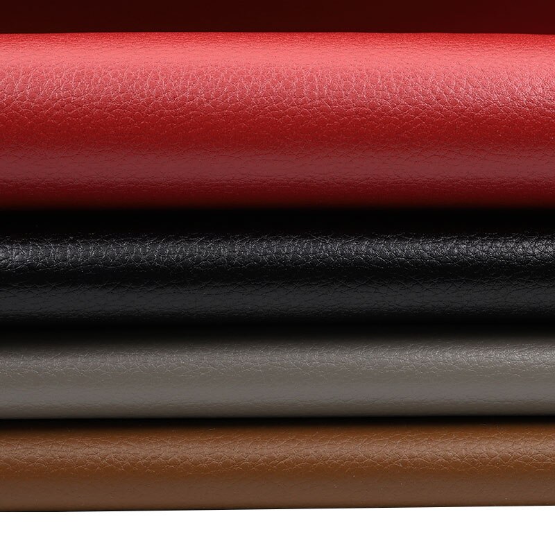 135cm breedtes grote litchi korrel pu leer slijtvast autostoelkussen bank microvezel leer diy leren handtas materiaal