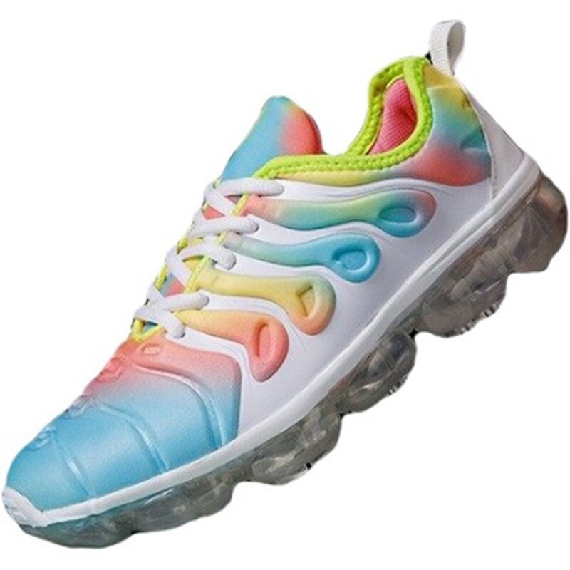 Siddons arc-en-ciel couleur femmes baskets chaussures décontractées été plat chaussures de sport de plein air confortable à lacets femmes chaussures vulcanisées