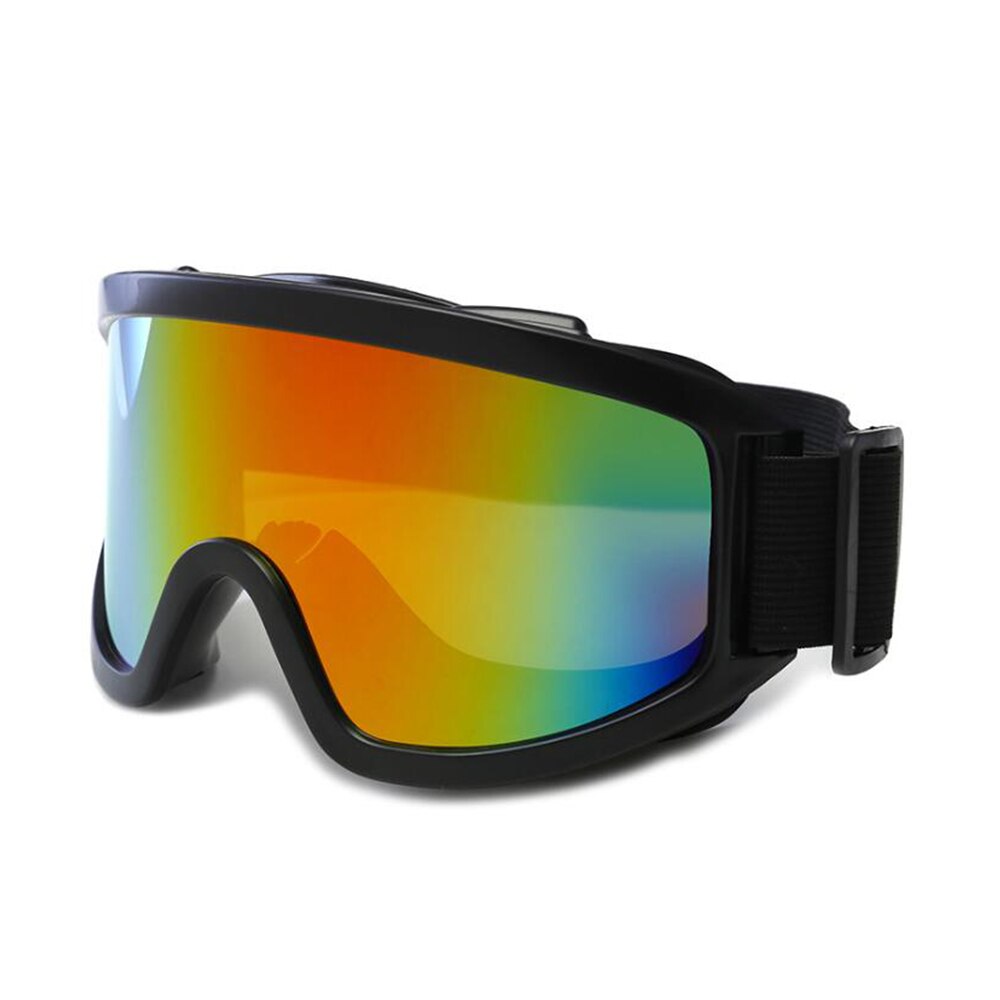 AIELBRO Winter Outdoor Windproof Ski Goggles Sports Snowmobile Glasses Ski UV Protection Sport Glasses Ski Mask: C02 black colorful