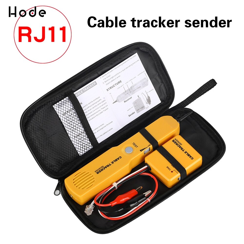 RJ11 Network Phone Telephone Cable Tester Toner Wire Tracker Tracer Diagnose Tone Line Finder Detector Networking Tools