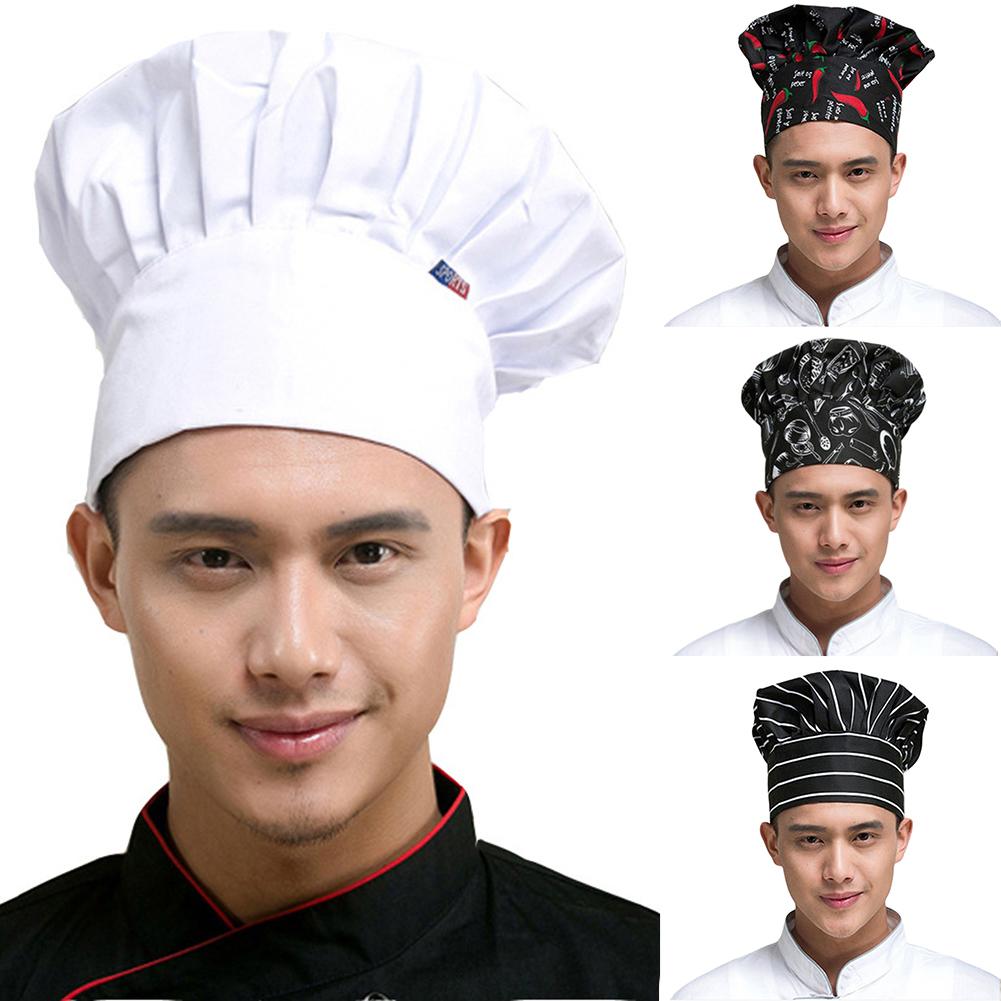 élastique femmes hommes plissé casquette de travail cuisine cuisson boulanger Chef chapeau