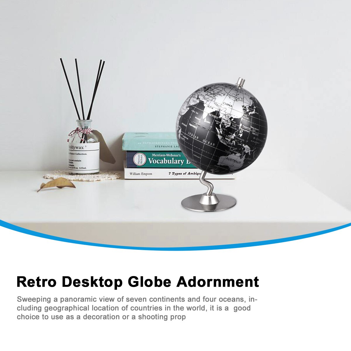 1Pc Praktische Delicate Desktop Globe World Map Decoratie Onderwijs Aid Gereedschap Educatief Speelgoed Voor Kantoor Classroom Huis