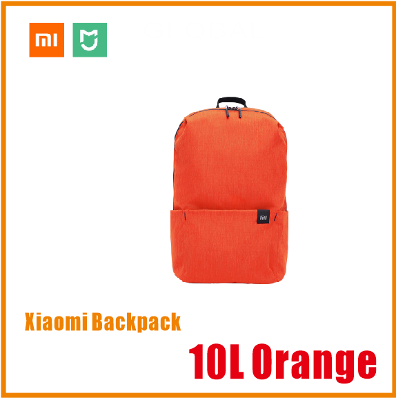 Xiaomi Colorful Mini Backpack Bag 8 Colors Level 4 Water Repellent 10L Capacity 165g Weight YKK Zip Outdoor Smart Life: 10L Orange