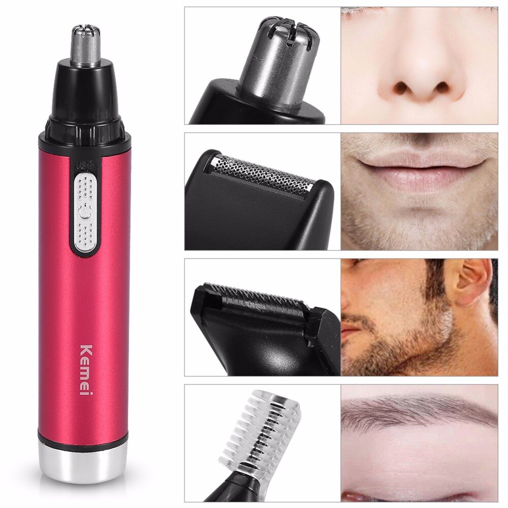 4 In 1 Ear Nose Trimmer Electric Shaver Beard Face Eyebrows Nose Ear Hair Clipper Automatic Removal Shaver For Men