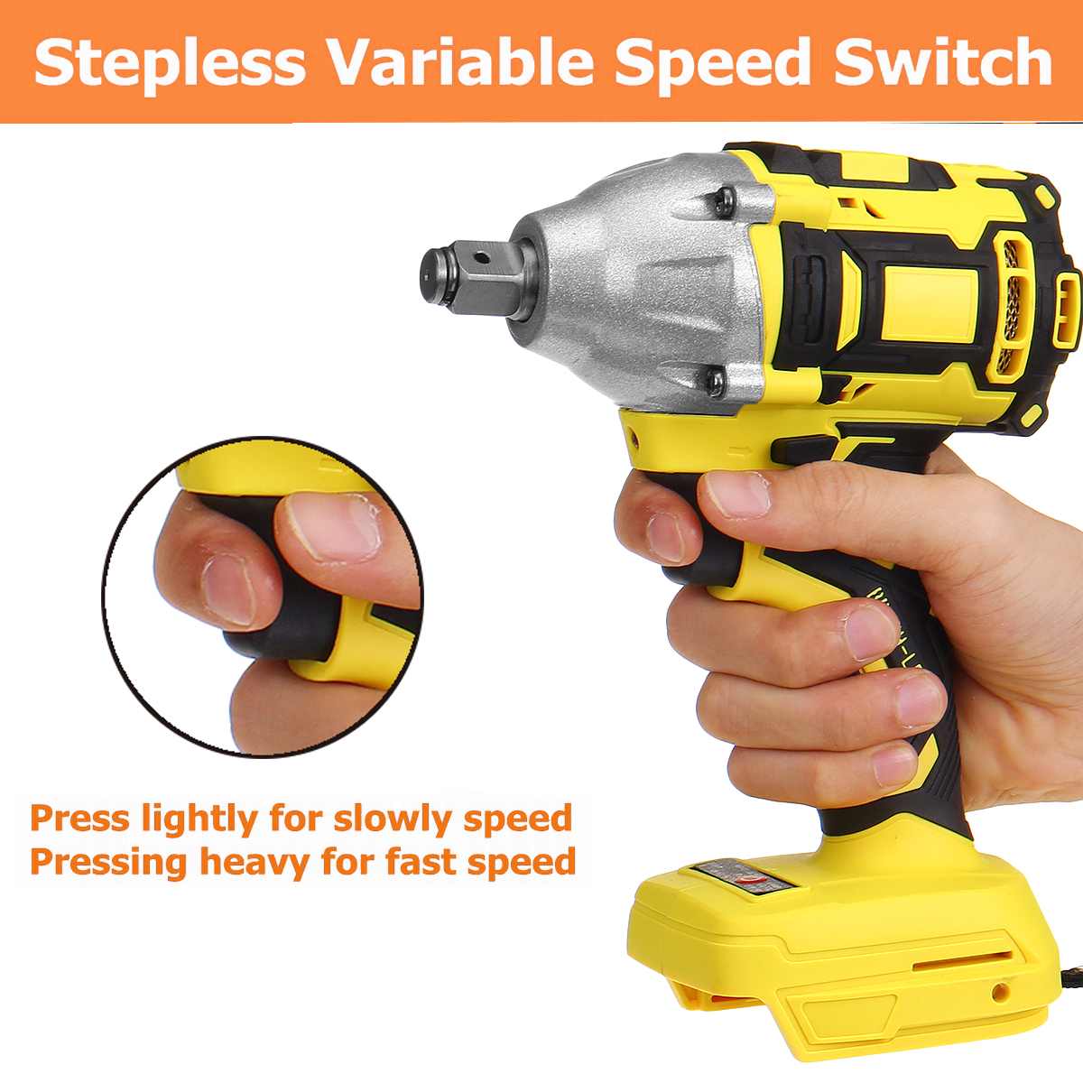 18V 350N.m Brushless Impact Wrench Cordless Electric Wrench Power Tool Torque Rechargeable For 18V Makita Battery DTW285Z