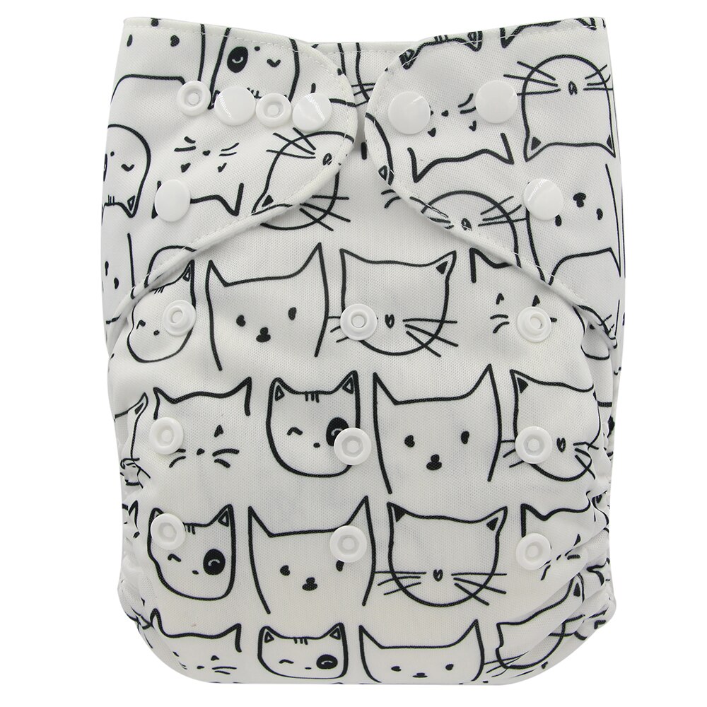 waschbar Baby Tuch Windel Tasche Wasserdicht Cartoon Tier Baby Windeln Reusable Tuch Windel Anzug 0-3 Jahre 3-15kg Baby: OB166
