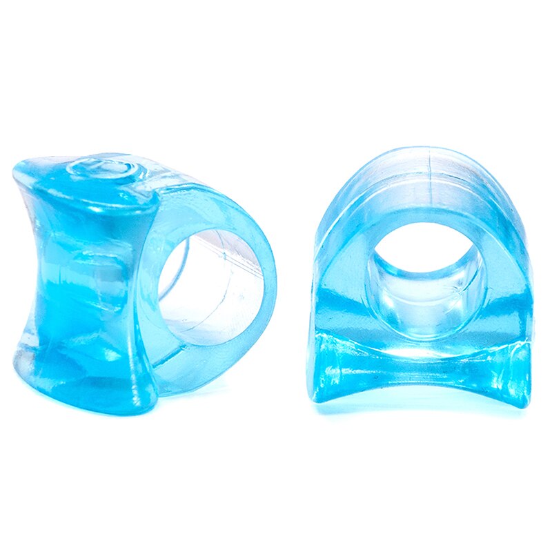 1 Paar Blue Zachte Siliconen Gel Teen Separator Hallux Valgus Bunion Spacers Thumb Corrector Foot Care Tool