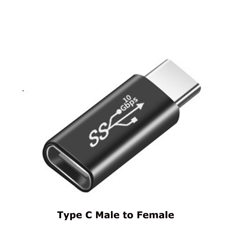 1 st 90 graders rät vinkel usb 3.1 typ c hane till hona usbc hona till hona hane till hane omvandlaradapter: Nr .3