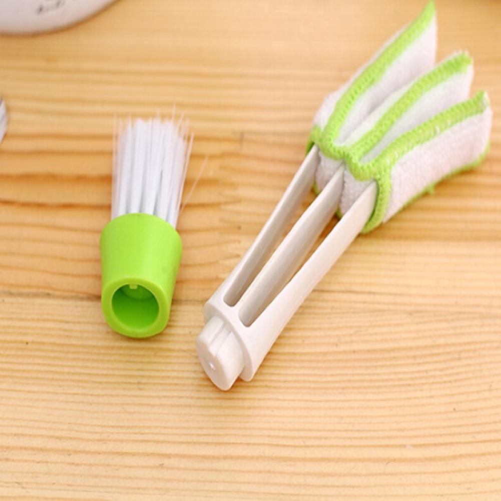 Portable Keyboard Dust Air-Condition Cleaner Computer Clean Tool Blinds Dirt Duster Brush Dual Head Useful Clean Brush For Home