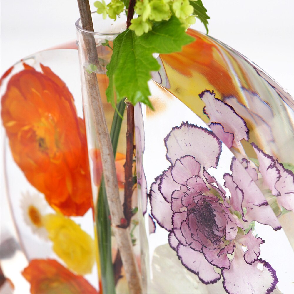 Jarrón DIY, resina epoxi, cristal, molde de silicona para cultivar plantas de agua, tubo de ensayo, placa de Petri para hacer arte, herramienta de decoración artesanal