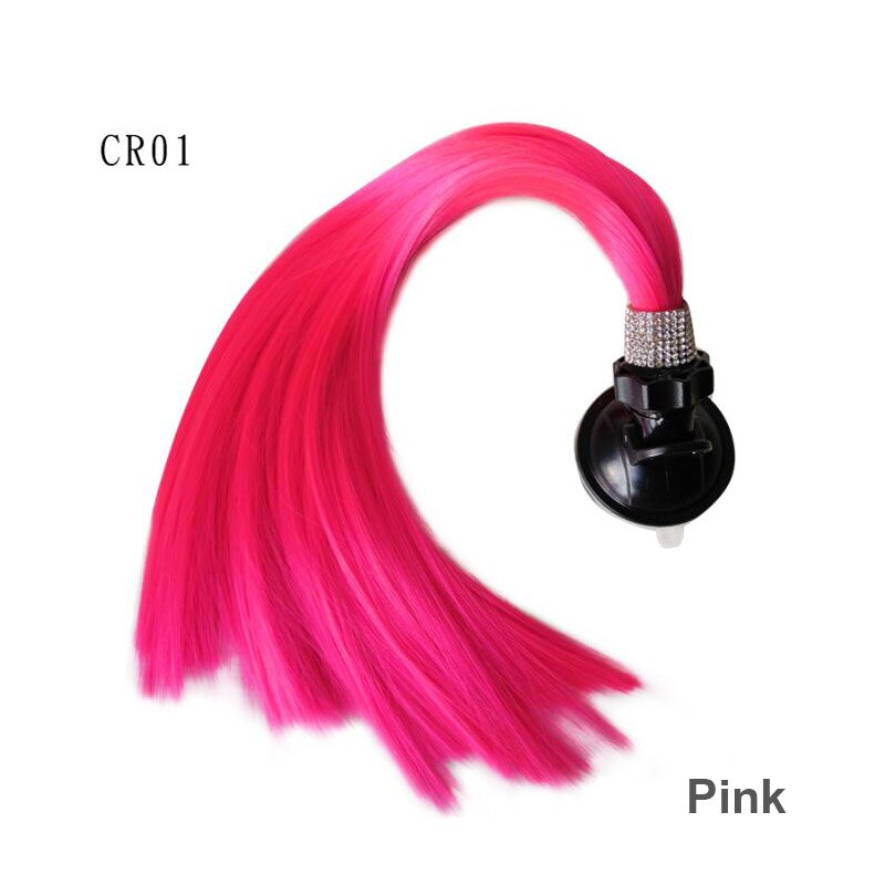 CDCOTN 1pz Casco Del Motociclo di Modo Trecce FAI DA TE diamante Donna Parrucca Trecce per Caschi Da Moto Ventosa Decorazione macchina messa in piega