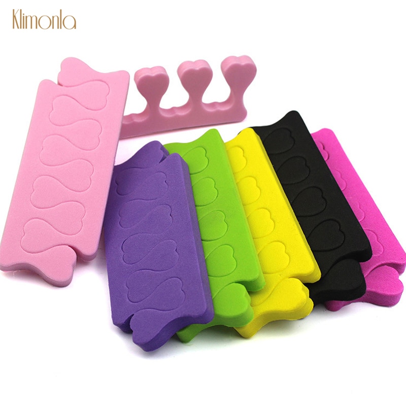 200pcs/pack Nail Art Finger Soft Foam Toe Separator Sponge Finger Separator Dividers Pedicure Manicure Nail Care Tools