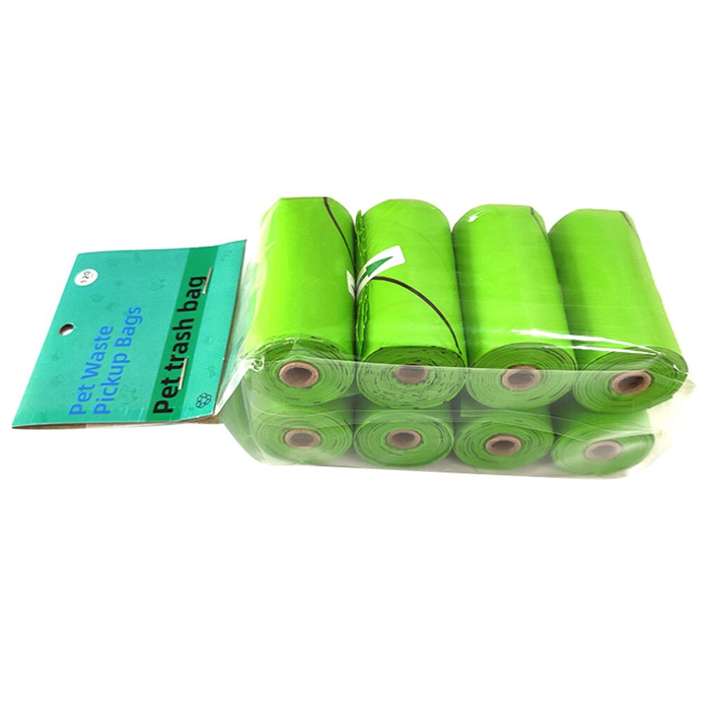 4 8 Rolls/Pack Dog Poop Bag Trash Garbage Bags Cat Pets Waste Collection Bag Outdoor Cleaning Poop Bags Supplies Biodegradable