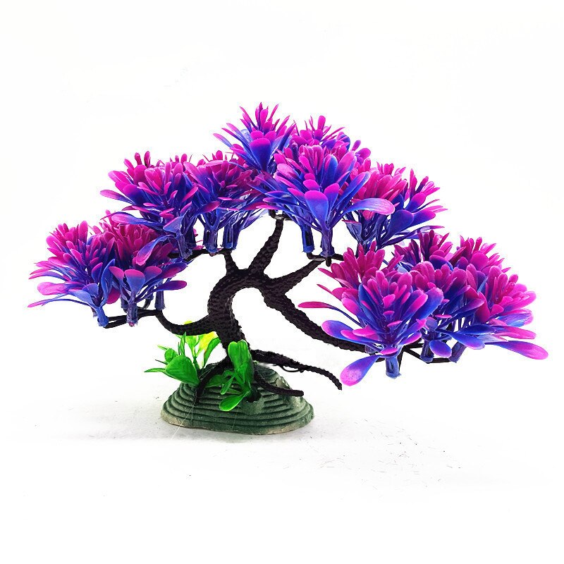 Kunstige plastik planter akvarie ornament akvarium fyrretræer til husholdning akvarium dekoration tilbehør forsyninger: 03