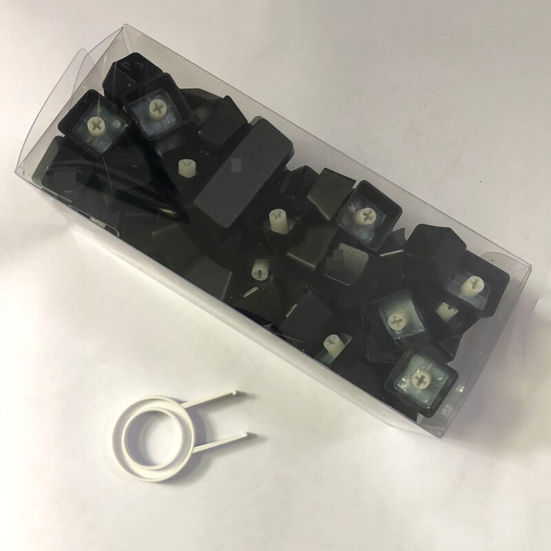 Korean Keycaps for Mechanical Keyboard Compatible with MX Switches Double Shot Support Led Lighting 한국어 키캡: Black (Box pack)