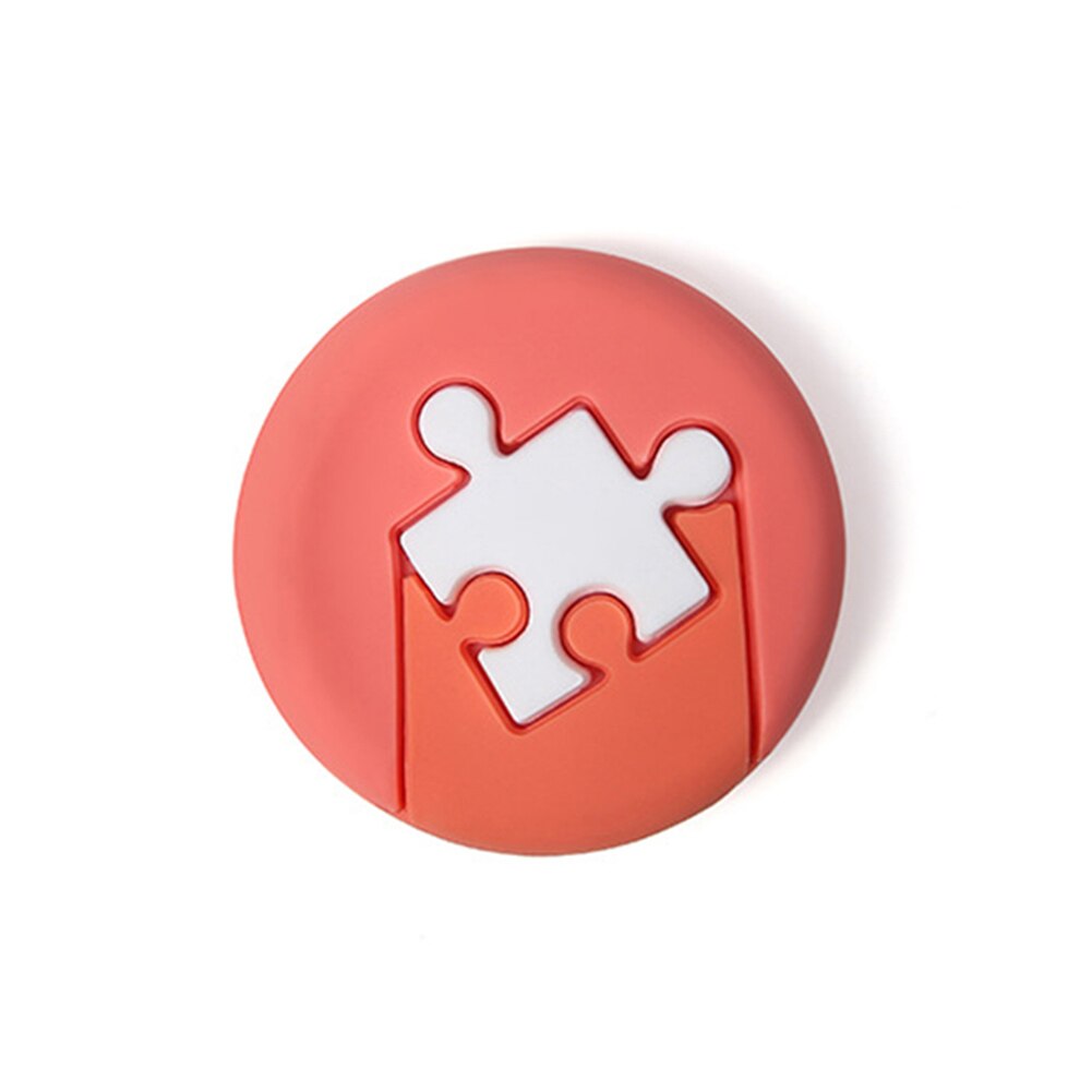 4pcs Door StopperWall Protector Door Handle Silicone Bumper Guard Stopper Self Adhesive Rubber Round Home Back Door Crash Pads: Red