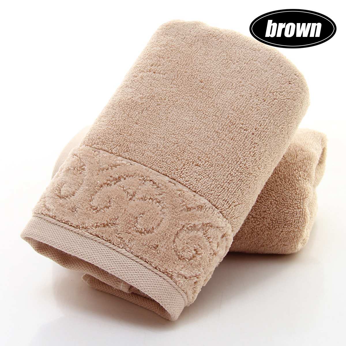 Egyptisch Katoen Strandlaken Badstof Badhanddoeken Badkamer 70X150cm 650G Dikke Luxe Solid Voor Spa Badkamer Bad Handdoeken Voor volwassenen: brown / 70X150CM