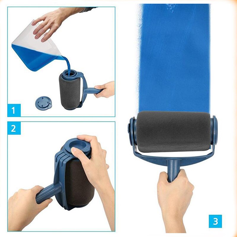 Verf Roller Borstel Kit Huis Verf Rollers Multifunctionele Set Verf Handvat Huishouden Gebruik Muur Decoratieve Tool