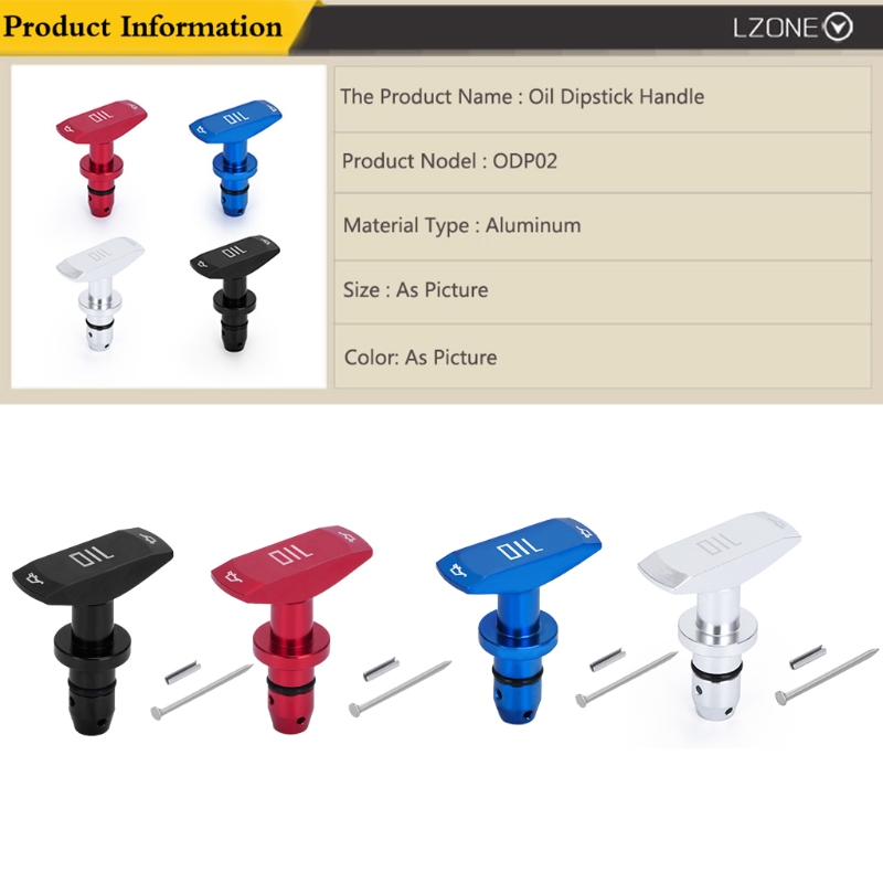 Auto Billet Aluminum Car Oil Dipstick Pull Handle Engine For GT V8 GT500 99-11