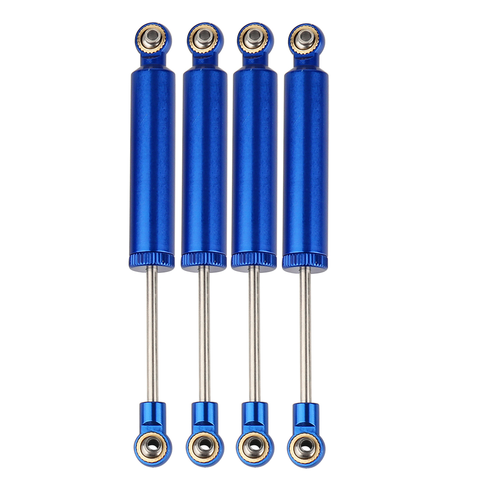 Amortisseur à ressort intégré pour voiture RC, 70/80/90/100/110mm, pour chenille axiale 1/10 RC SCX10 II RBX10 Wraith TRX4 Redcat, 4 pièces: Clair