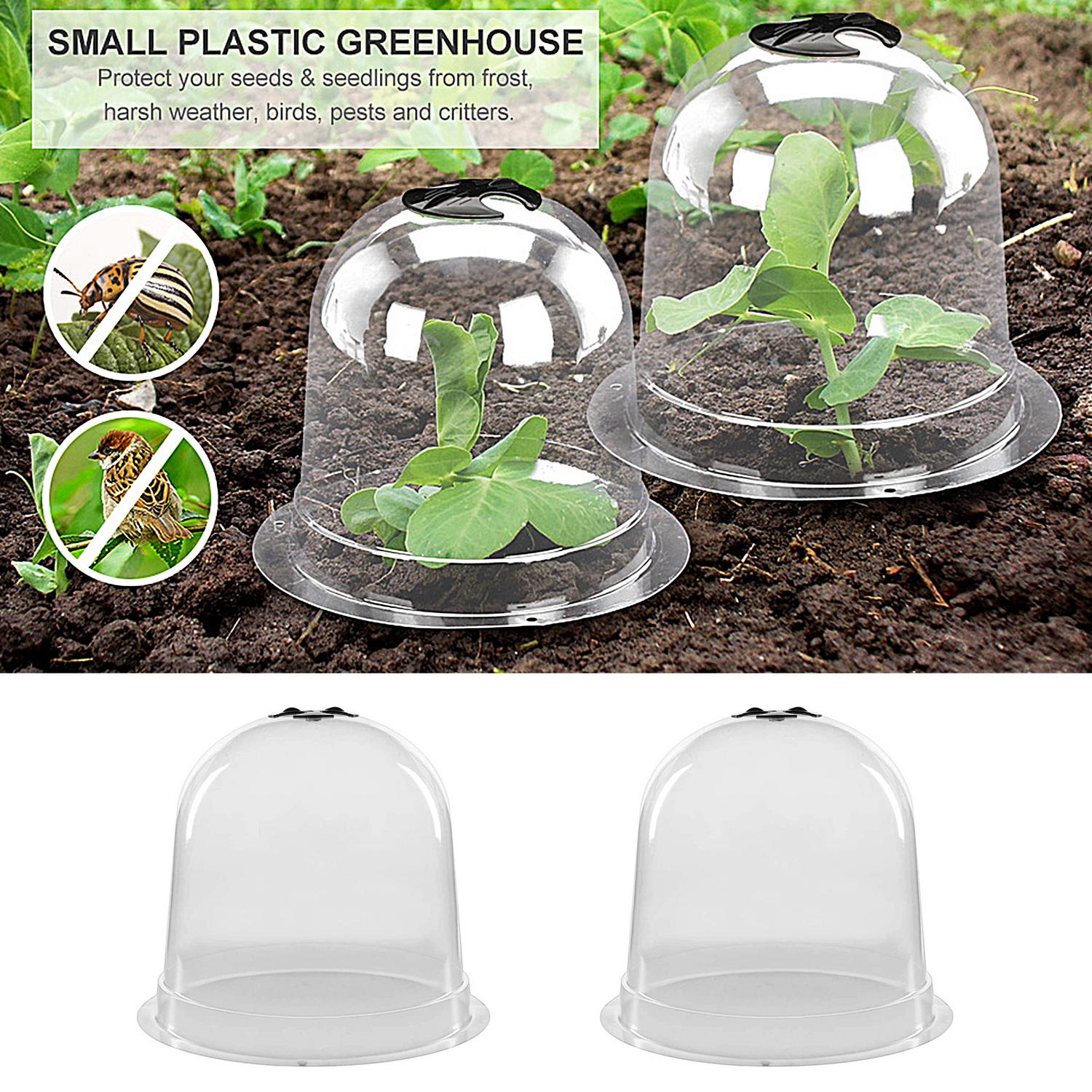 Tuin Cloche Plant Bell Cover Anti-Freeze Bell Jar Nail Plastic Mini Kas Voor Vorst Freeze Koude Plant Bescherming grow Box