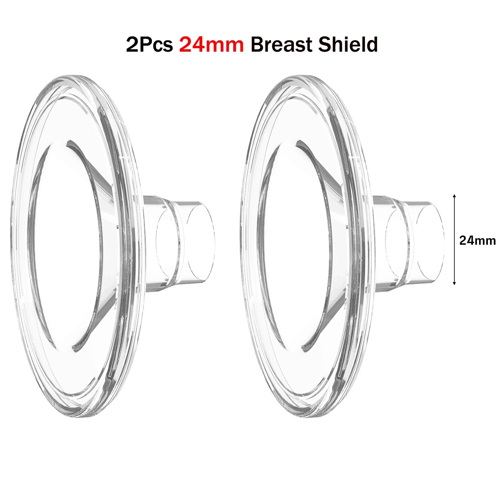Tiralatte elettrico YOUHA ricaricabile silenzioso indossabile estrattore di latte portatile a mani libere lattiera automatica allattamento al seno: 24mm Breast Shield