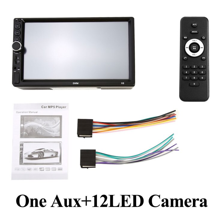 Double 2 DIN Car Radio 7 inch Display Multimedia Bluetooth AUX Auto Stereo Head Unit Touch Screen HD Multimedia Players: Package 3