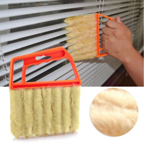 De de microfibra veneciano ciego hoja ventana cepillos de limpieza limpiador de ventana acondicionado plumero limpiar cepillo