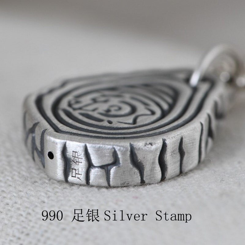 Balmora original 100% 990 sterling silber anhänger für damen und herren, baum-jahresring-anhänger, thailändischer silber-charm-schmuck ohne kette
