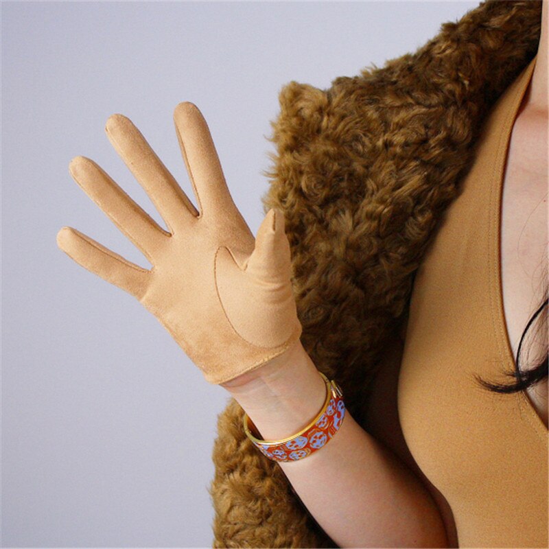 Guantes cortos de ante para guantes de mujer