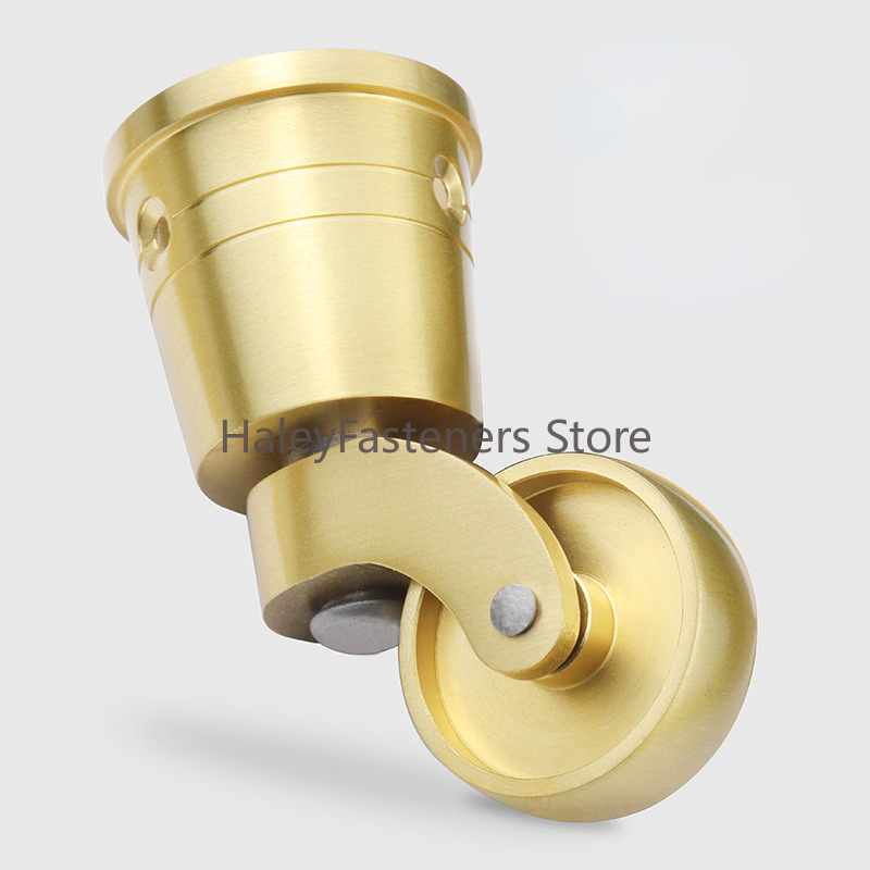 1/4 pièces multi-tailles universelles rondes tasse roulettes en laiton meubles robustes jambes roues pour canapé chaise armoire Table de Piano