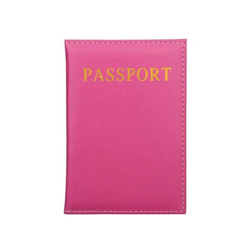 Universal Travel Paspoort Deksel Vrouwen Pu Leer Leuke Roze Paspoort Mooie Meisje Paspoort Case Reizen Covers Voor Paspoorten: Rose Rood