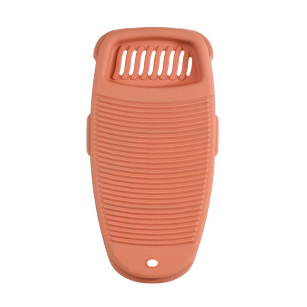 1Pcs Draagbare Kleding Cleaning Tools Antislip Wasserij Accessoires Wasbord Plastic Wassen Boord: Rood