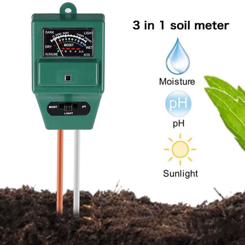 GTBL 3-In-1 Horticultural Land Tester Land Detector Land Humidity/Brightness/Acidity Meter PH Value