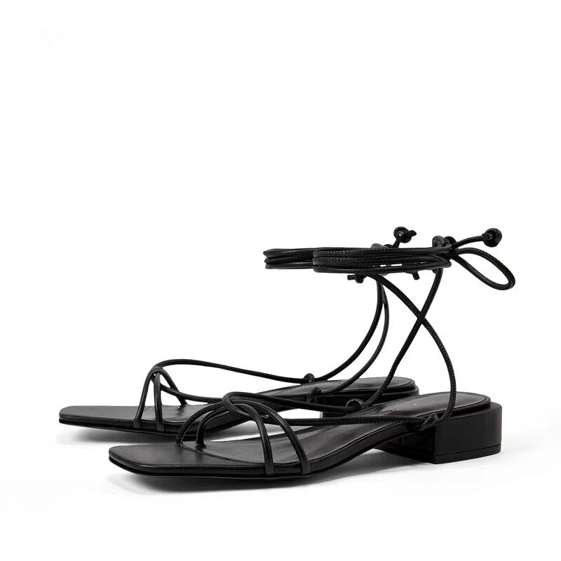 Visne kvinner sko kvinner sandaler ins blogger england enkel fast roma sommerhæl sandaler kvinner sko kvinne