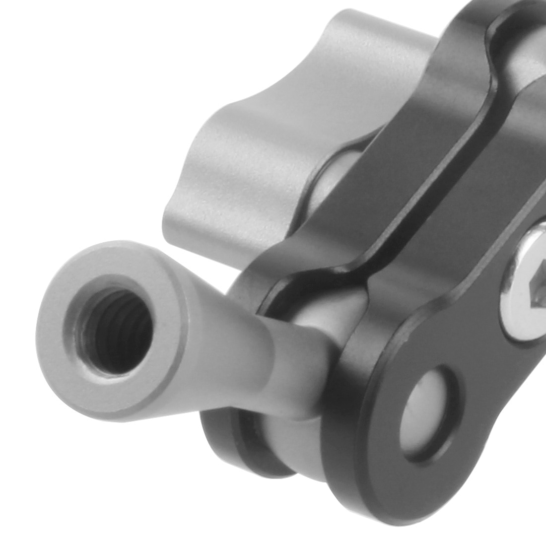 Chaussure chaude multifonction à double tête sphérique, pour trépied 1/4 pouces, bras magique, adaptateur Super pince articulé pour moniteur, lumière LED, appareil photo DSLR