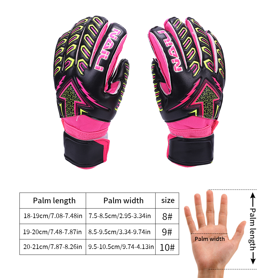Voetbal Keeper Handschoenen Verdikte Professionele Bescherming Volwassenen Tiener Keeper Goalie Handschoenen