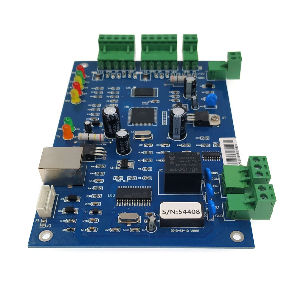 Wiegand controller,TCP IP einzel Tür Access Controller 20K Benutzer 100K Veranstaltungen, suport multi-zugang funktion, Feuer Alarm etc.sn:B01