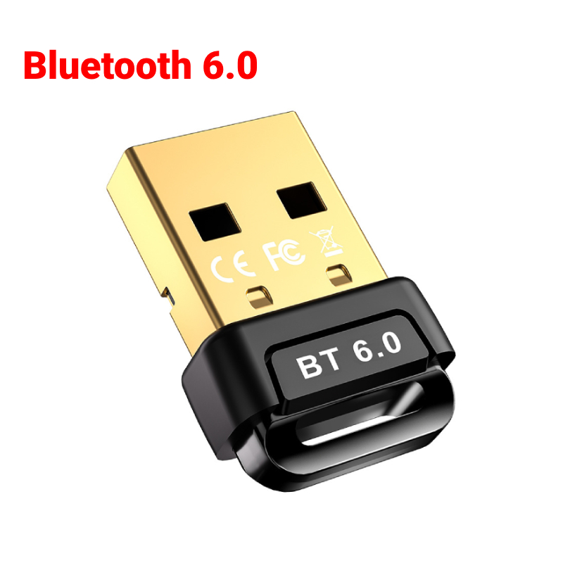 Bluetooth 5.4 Adapter USB Bluetooth 5.3 Dongle Bluetooth Receiver & Transmitter for Bluetooth Keyboard/Mouse/Headphone/Speaker: Red