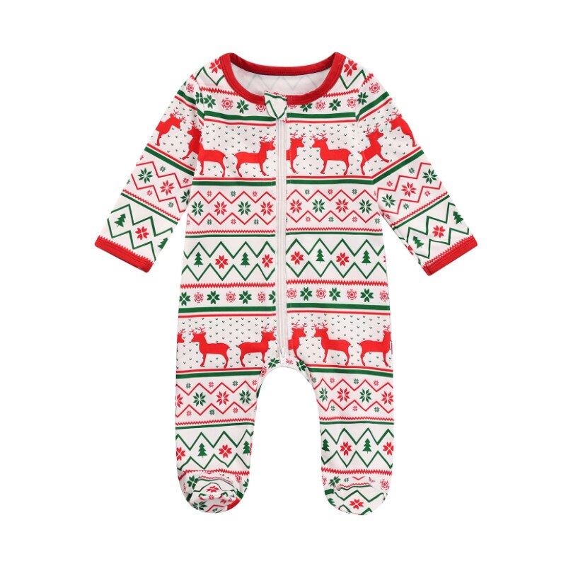 Tuta natalizia Unisex per bambini con motivo a cartoni animati, abbigliamento più caldo per ragazzi/ragazze: 3-6 Months