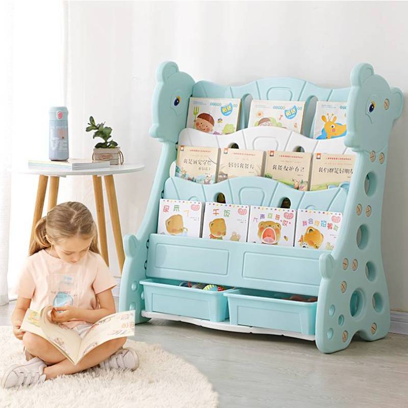 Children's Bookshelf книжная полка Storage Shelf Baby Bookcase Shelving Household Primary School Picture Book Shelves Simple