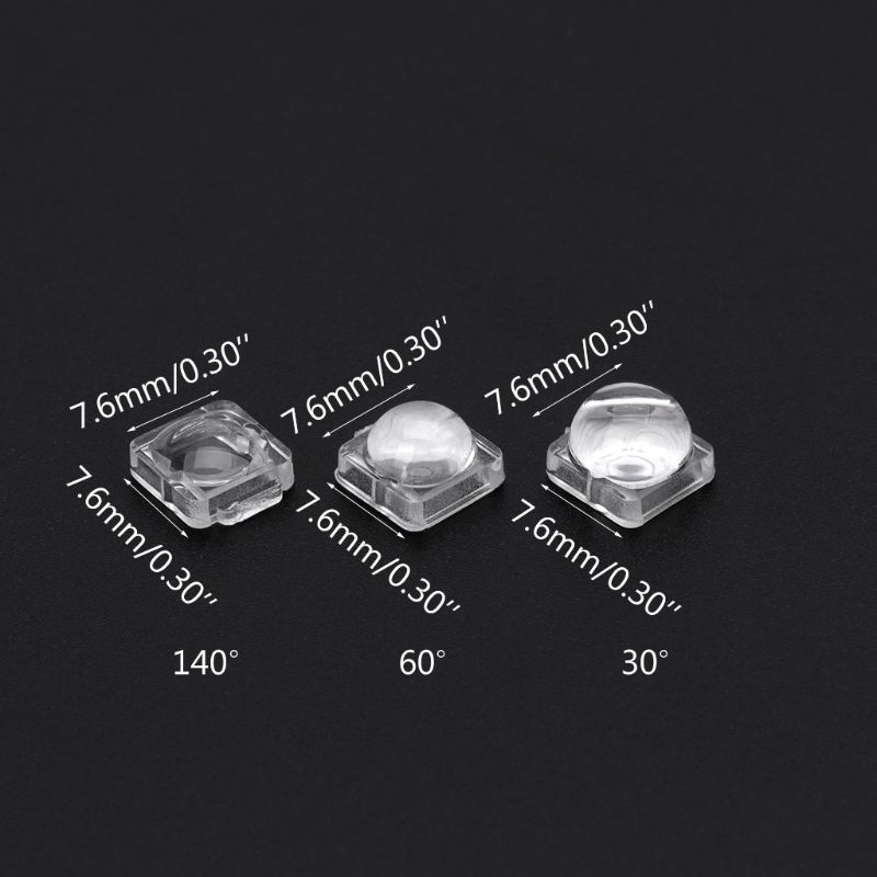 100 Stuks Lens Voor 5050 Led WS2812 APA102 WS2811 SK6812 30 60 140 Graden Hoek Lens