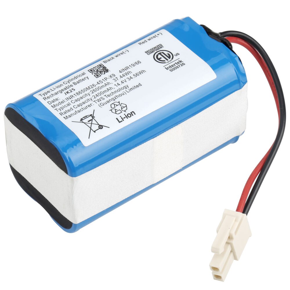 Original 14.4V 2600mah Li Ion Rechargeable Battery For ILIFE A4 A4s V7s A6 V7s Plus Robot Vacuum Cleaner iLife