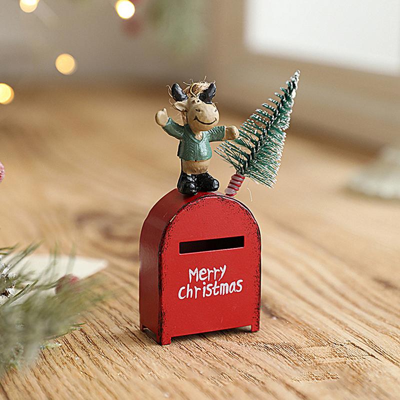 Christmas Mailbox Ornament Letters To Santa Mailbox Hangable Home Decorations Classic Mailbox Decorations For Christmas